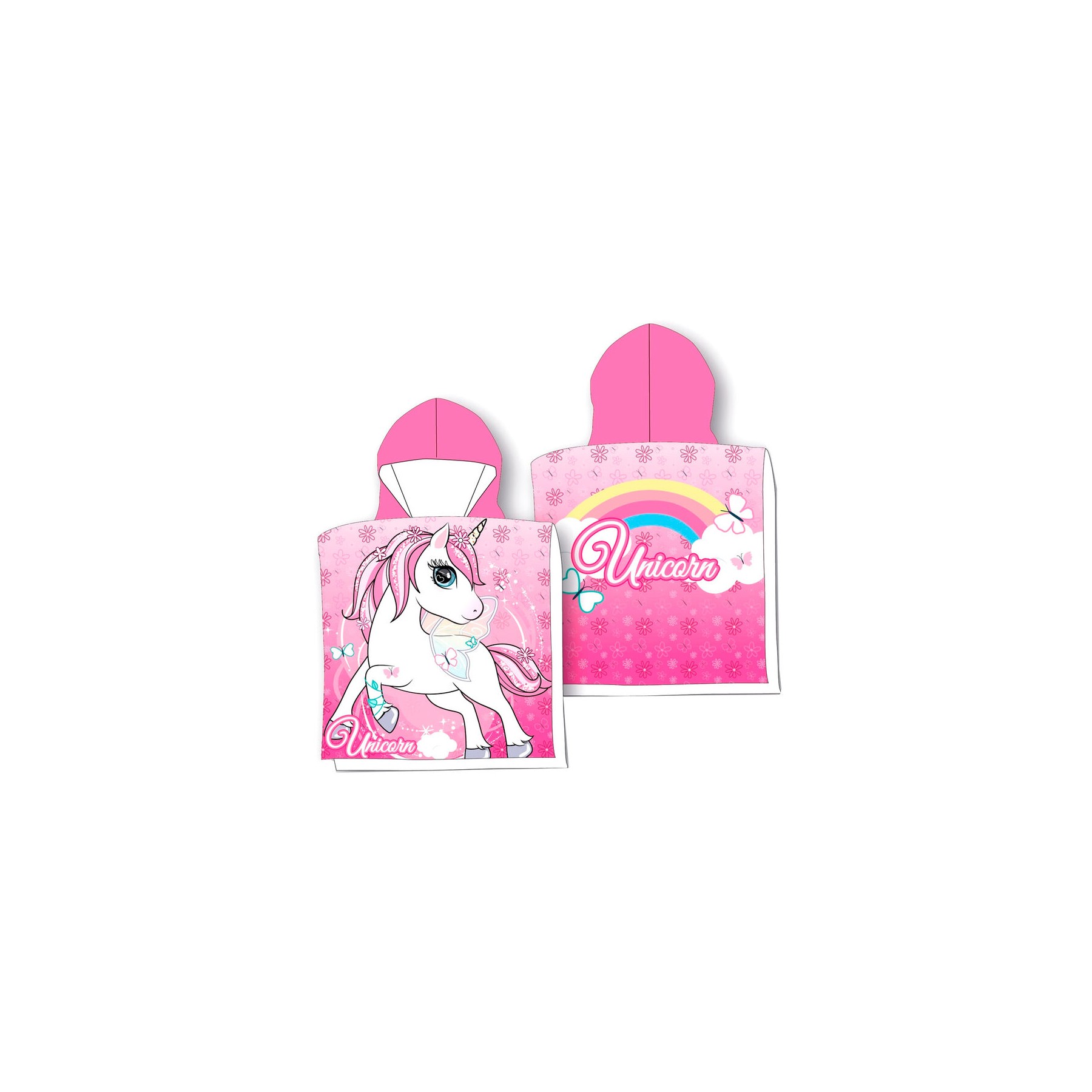 Poncho toalla Unicornio microfibra