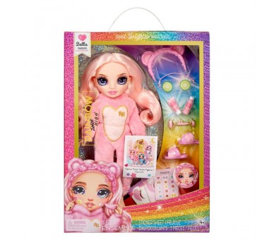 Muñeca Bella Fiesta pijama Rainbow High 22cm