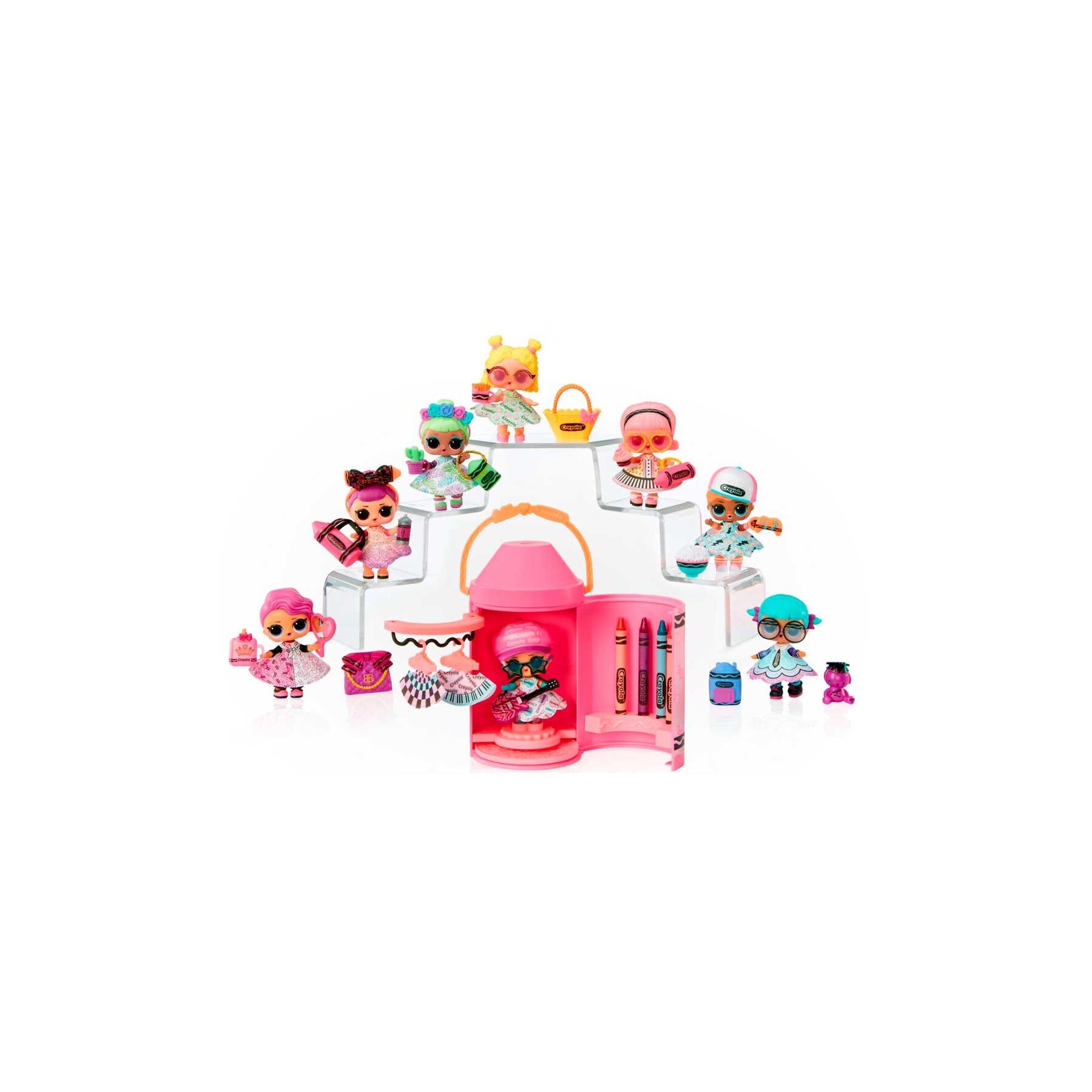 Muñeca capsula sorpresa Color Me Studio Crayola L.O.L. Surprise surtido