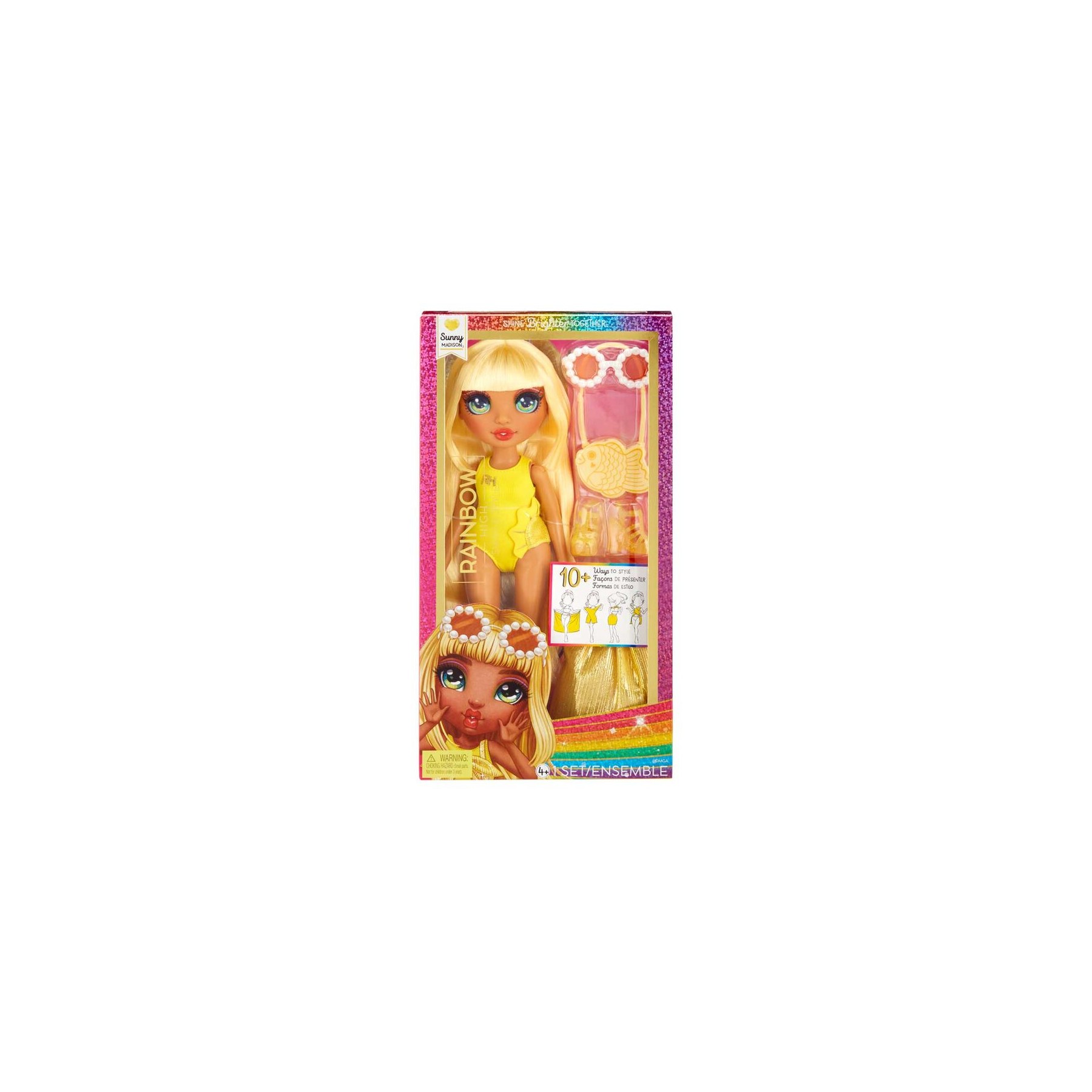 Muñeca Sunny Bajo el sol Rainbow High 25cm