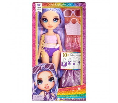 Muñeca Violet Bajo el sol Rainbow High 25cm