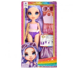 Muñeca Violet Bajo el sol Rainbow High 25cm