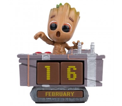 Calendario Perpetuo 3D Groot Death Button Guardianes de la Galaxia Marvel