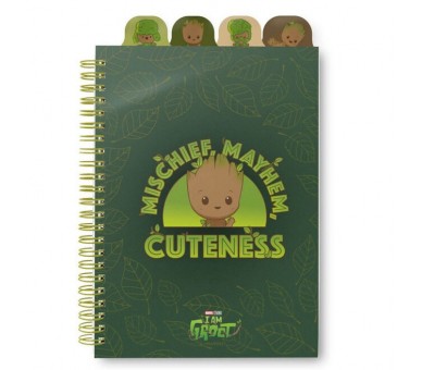 Cuaderno A5 Groot Marvel