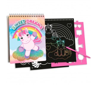 Set papeleria Scratch Art Sweet Dreams