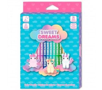 Set lapices de colores Sweet Dreams 36pzs