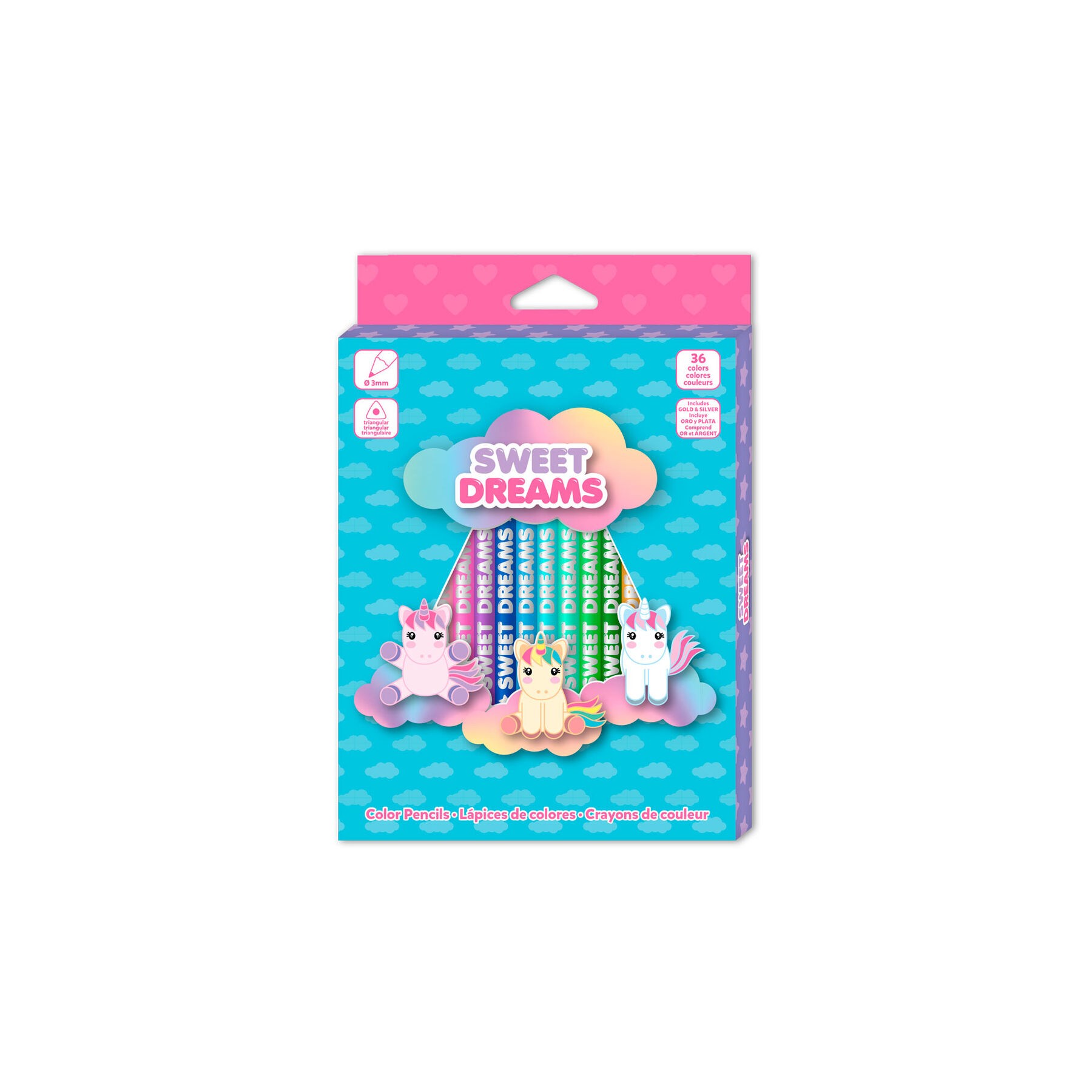 Set lapices de colores Sweet Dreams 36pzs