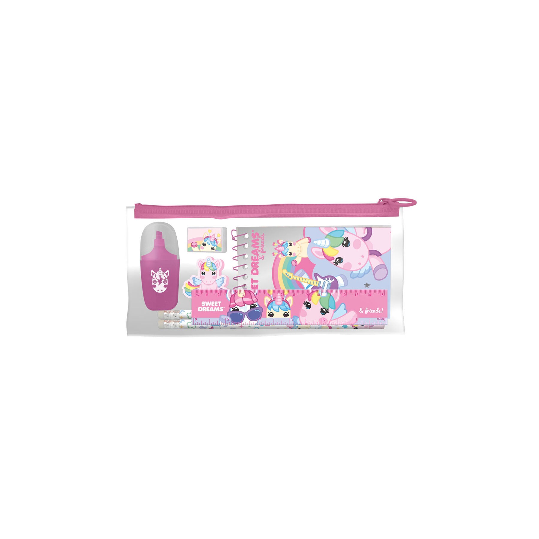 Set papeleria en estuche Sweet Dreams 7pzs