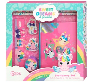 Set papeleria en caja Sweet Dreams