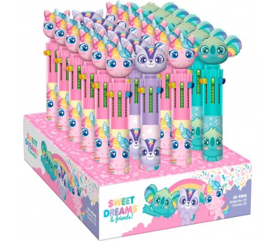 Boligrafo 6 colores Sweet Dreams surtido