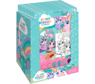 Set papeleria pinta con numeros Sweet Dreams surtido