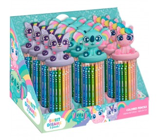 Set 12 lapices de colores 3D Sweet Dreams surtido