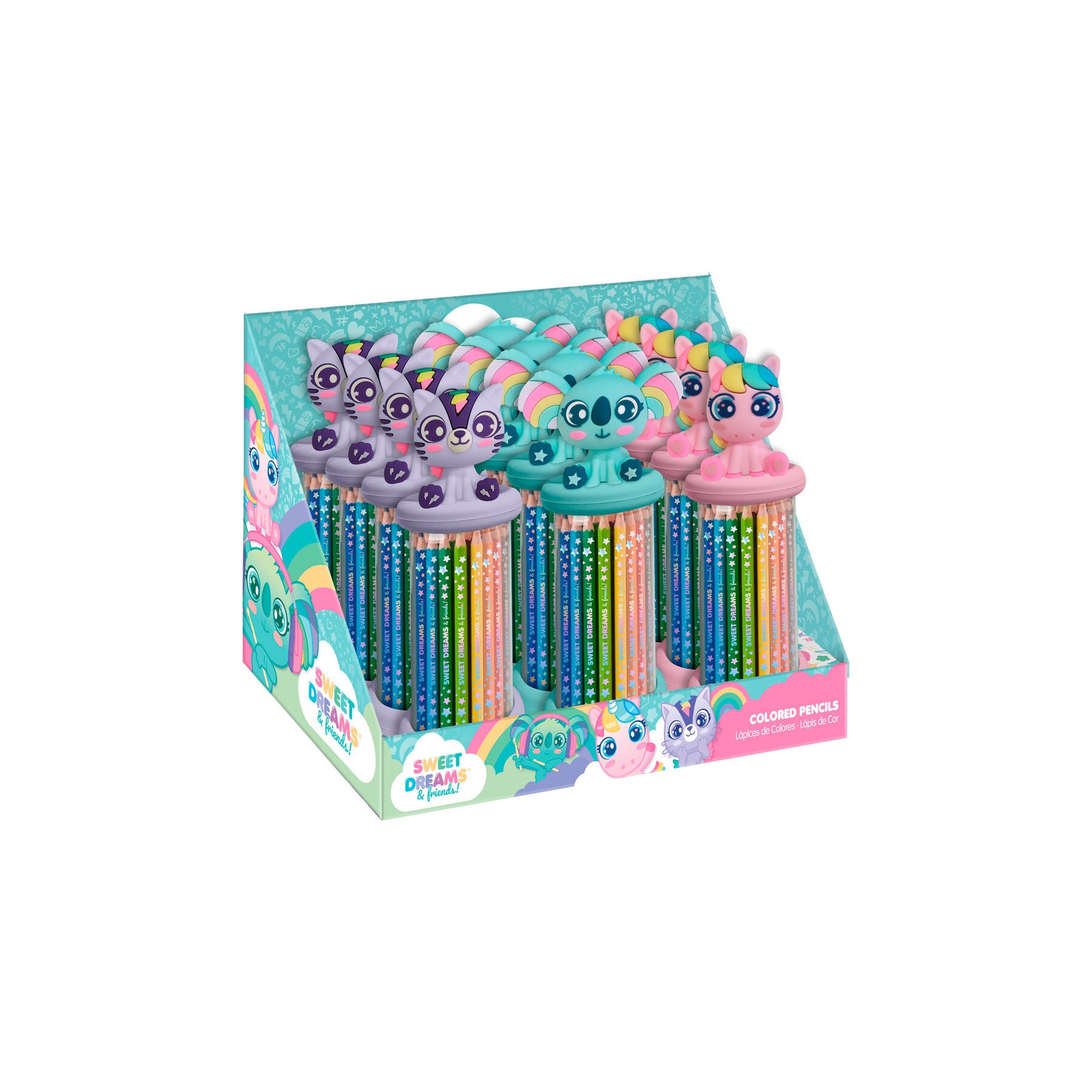 Set 12 lapices de colores 3D Sweet Dreams surtido
