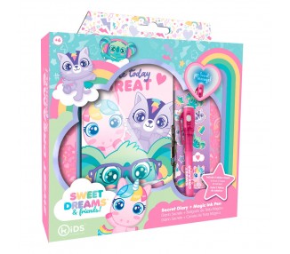 Set papeleria con diario Sweet Dreams