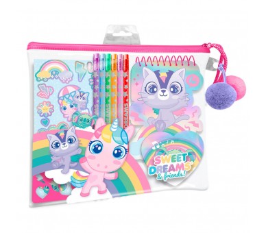 Set papeleria en estuche Sweet Dreams