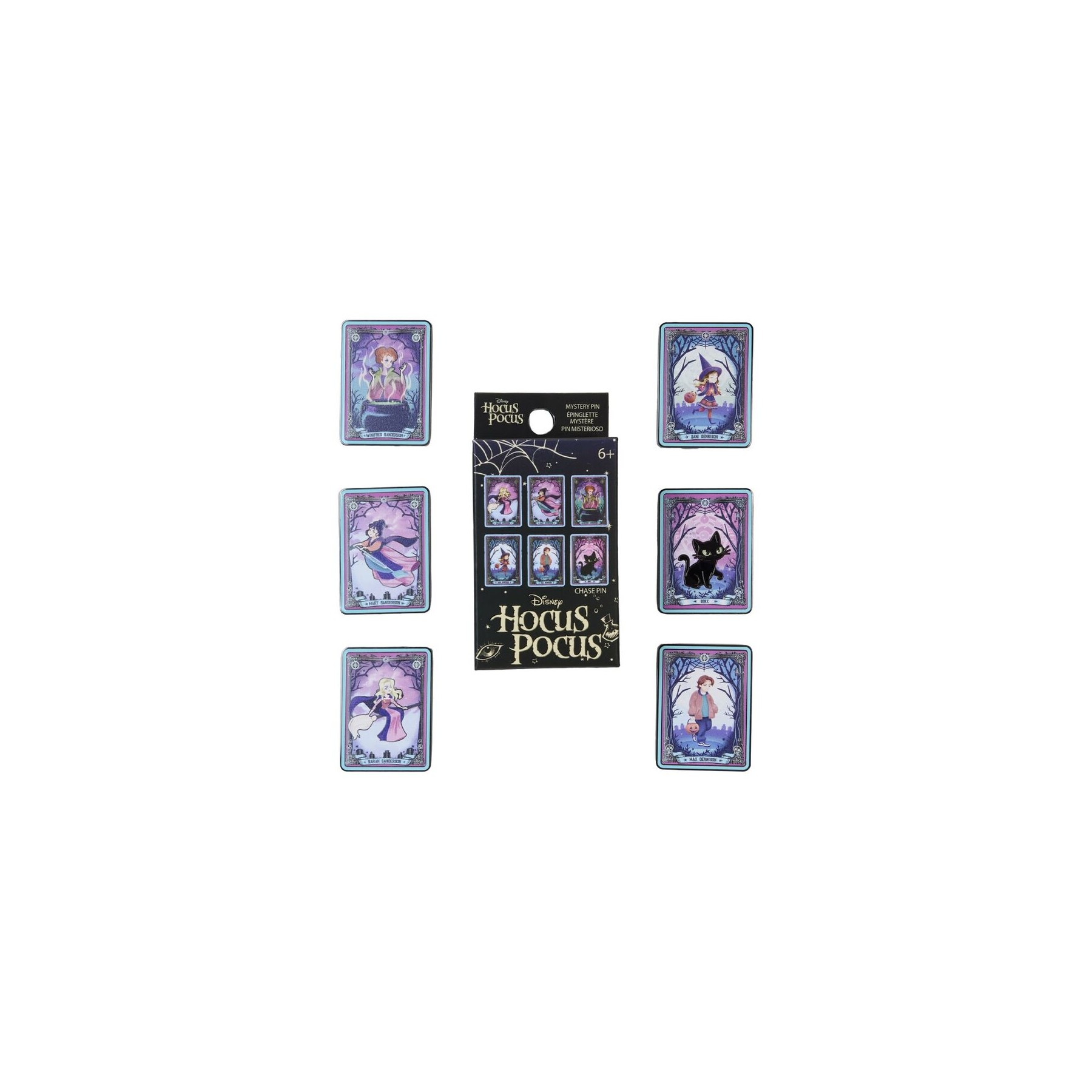 Blind Box Enamel Pin Tarot Hocus Pocus surtido