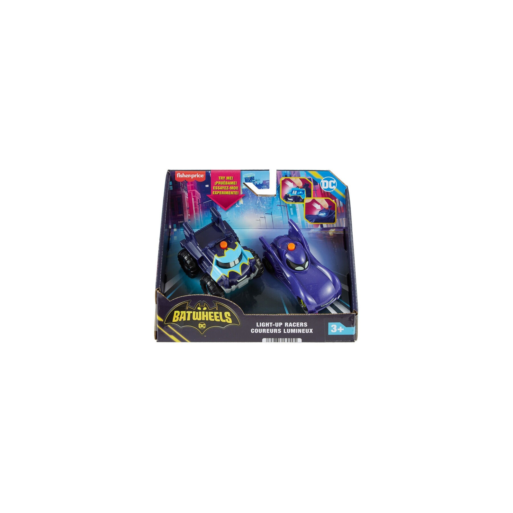 Set 2 Coches Bam & Buff Batwheels DC Comics