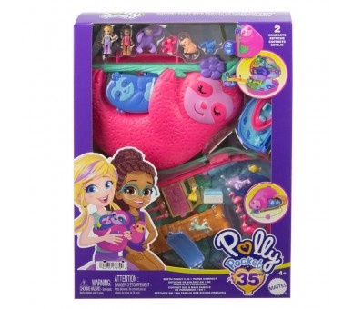 Cofre Familia de Perezosos 2 en 1 Polly Pocket