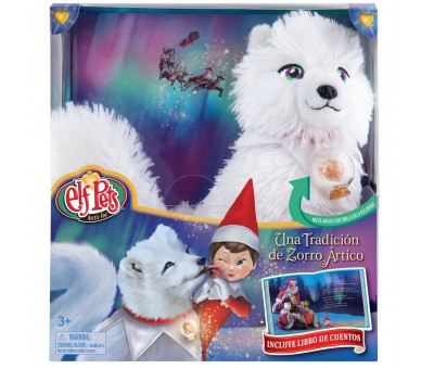 Set Cuento + Peluche Zorro Artico Elf Pets español