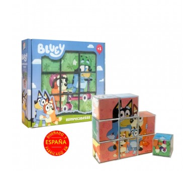 Puzzle Rompecabezas Bluey 9pzs