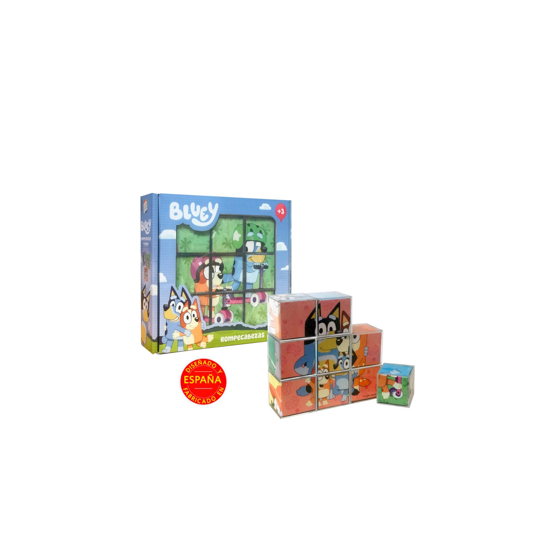 Puzzle Rompecabezas Bluey 9pzs