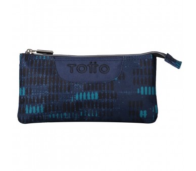 Portatodo Azul Jaspeado  triple