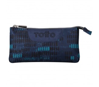 Portatodo Azul Jaspeado  triple