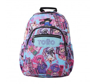 Mochila Anime Girls Acuareles 44cm