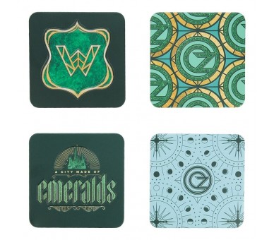 Set 4 Posavasos Wicked