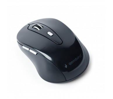 Ratón Óptico Inalámbrico 6 Botones (800 - 1600 Dpi), Negro
