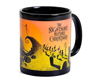 Taza Escena del Cementerio Pesadilla Antes de Navidad Disney 315ml