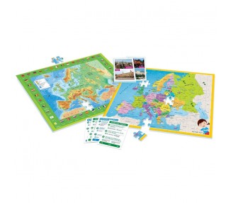 Juego puzzle Mapa Geo descubre Europa