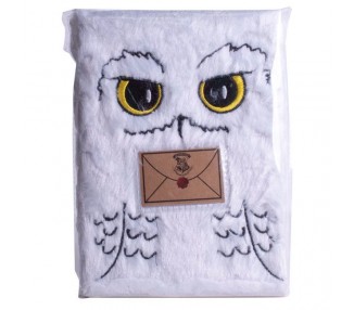 Cuaderno peluche A5 Hedwig Harry Potter