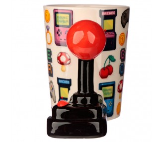 Taza asa 3D Joystick Pixel Game Over