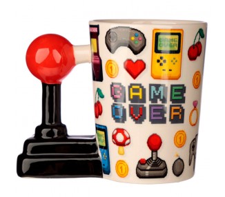 Taza asa 3D Joystick Pixel Game Over