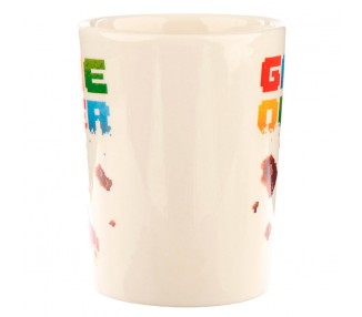 Taza asa 3D Mando Videojuego Pixel Game Over