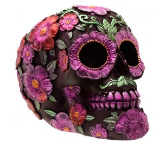 Figura Calavera Dia de los Muertos Floral surtido