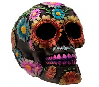 Figura Calavera Dia de los Muertos Floral surtido