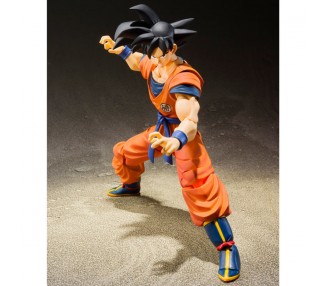 Figura Son Goku Saiyan Raised on Earth Dragon Ball 14cm