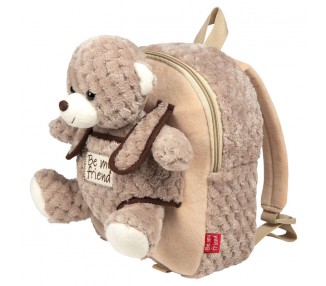 Mochila + peluche Oso Milly 26cm