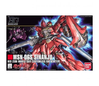 Figura Model Kit MSN-06S Sinanju Mobile Suit Gundam Unicorn 13cm