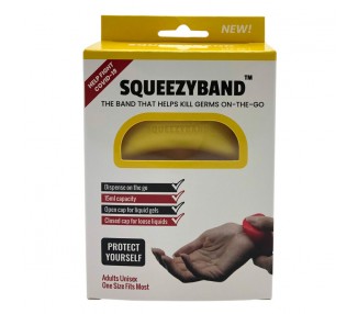 Pulsera Dispensadora de Gel Ajustable Amarillo adulto