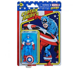 Figura Retro Capitan America Marvel 9,5cm