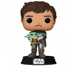 Figura POP Star Wars Mandalorian Mando Holding Child