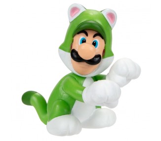 Figura Luigi Felino Super Mario Nintendo 6,5cm
