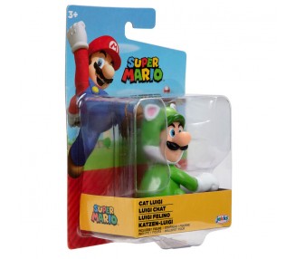 Figura Luigi Felino Super Mario Nintendo 6,5cm