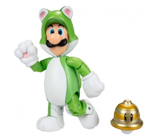Figura Luigi Felino Super Mario Nintendo 10cm