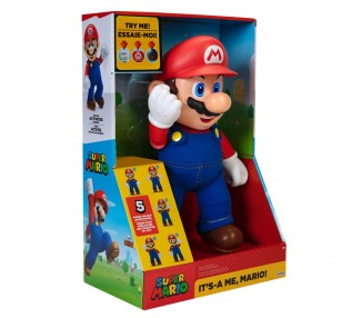 Figura interactiva ingles Its A Me Mario Super Mario Nintendo 36cm