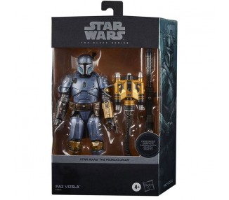 Figura Paz Vizla Carbonized Black Series Star Wars 15cm