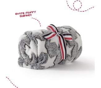 Peluche + Manta suave Oso Panda 22cm